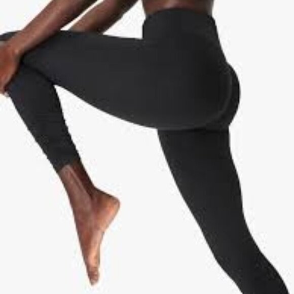 Sweaty Betty Black All Day Ruched Hem 7/8 Gym Leggings M - Picture 3 of 10